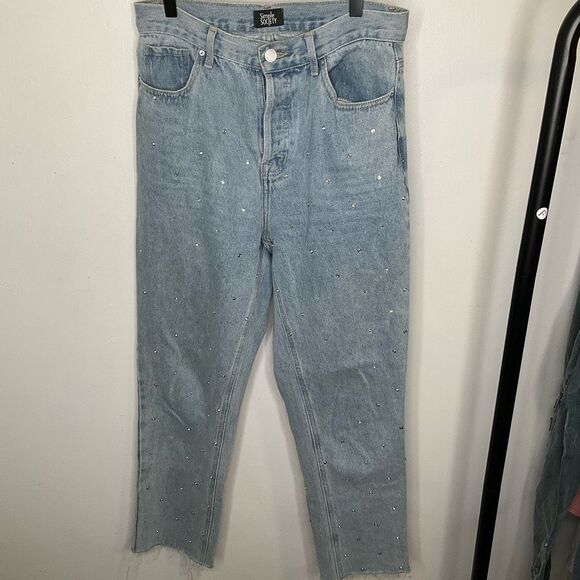 Simple Society Sparkle Denim Jeans - Picture 1 of 7